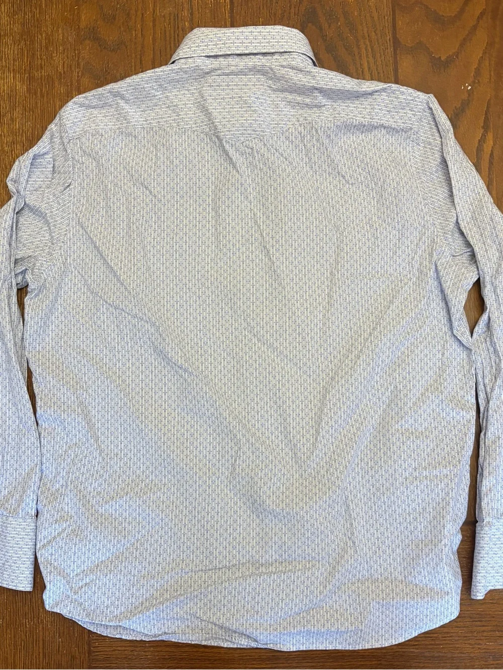 Banana Republic Men's Light Blue Printed Western Style Button -Down Shirt Size L
